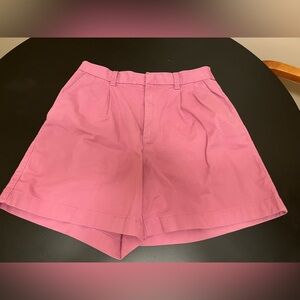 GAP High-Waist Pink Chino Shorts